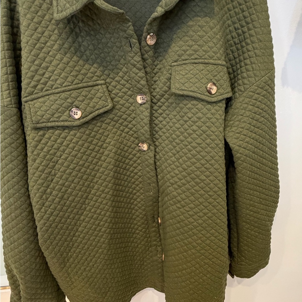 Olive Quilted Jacket